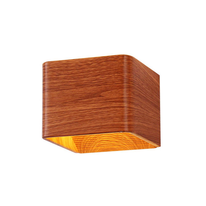 Square LED Wall Lamp mounted on a wall