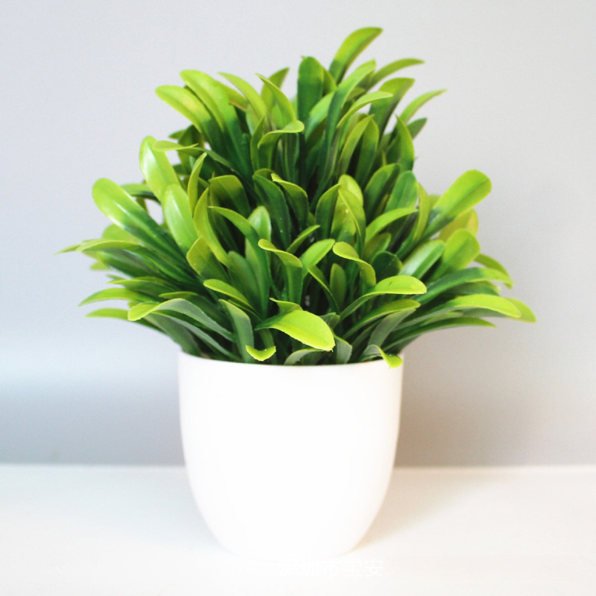 Mini Potted Faux Plant on a shelf