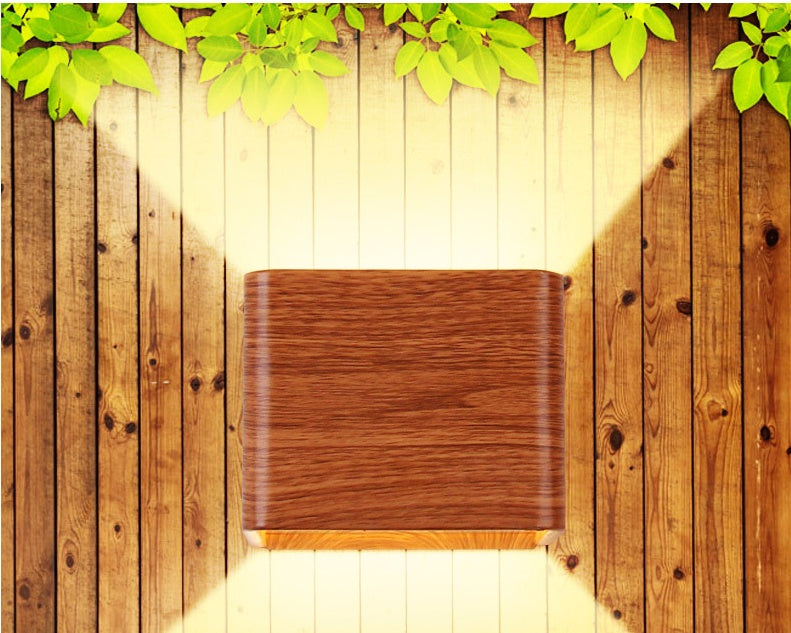 Square LED Wall Lamp mounted on a wall
