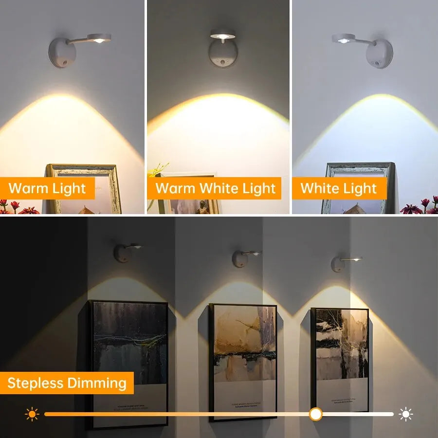 Motion-Sensor Night Light mounted in a hallway