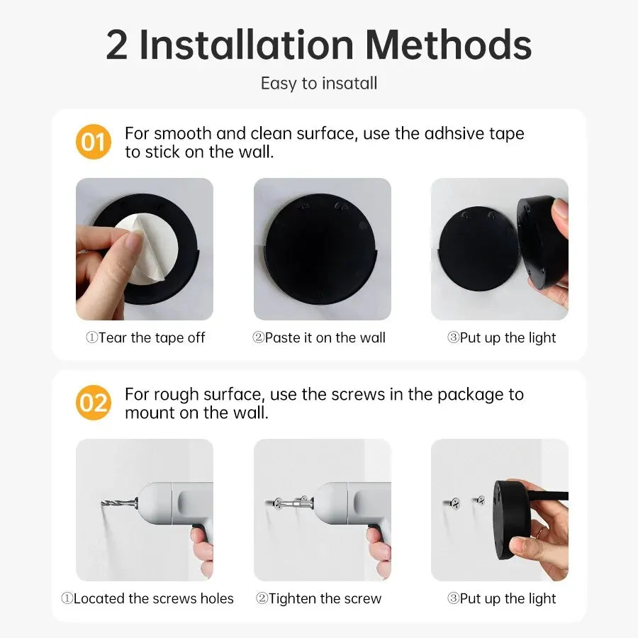 Motion-Sensor Night Light mounted in a hallway