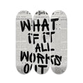 3-Panel Skateboard Wall Art hung on a wall